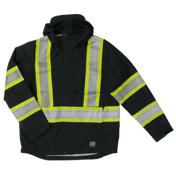 Hi-Vis Packable Safety Rain Jacket SJ05 - Image 3