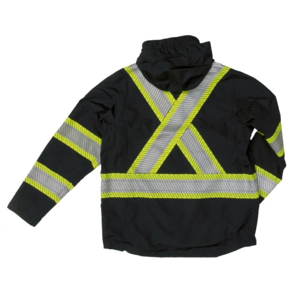 Hi-Vis Packable Safety Rain Jacket SJ05 - Image 4