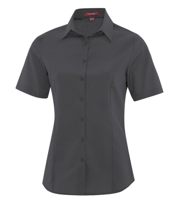 EVERYDAY SHORT SLEEVE LADIES' WOVEN SHIRT. L6021 - Image 4